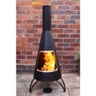 Gardeco Cono Steel Cone Chiminea - Copper Coloured Rim