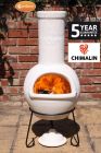 Gardeco Sempra Chimalin AFC Large Natural Clay Chiminea