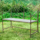 Avalon Garden Bench Rusty