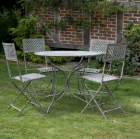 Marlborough Patio Set Black with Silver