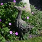 Duck Statue Driftwood Effect