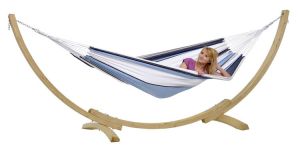 Apollo Large Single Hammock and Stand Set - Marine