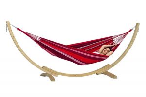 Apollo Large Single Hammock and Stand Set - Fuego