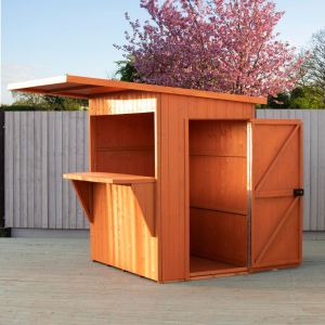 Shire Garden Bar and Store Pent Roof 6x4