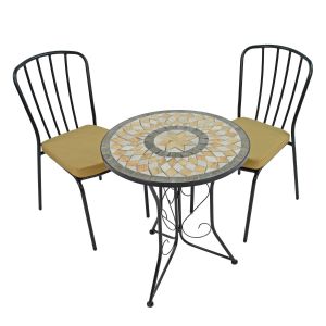 Brava Bistro Table with 2 San Remo Chairs