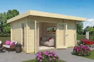 Chameleon Log Cabin 44mm 4.5m x 3m