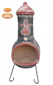 Gardeco Azteca Extra Large Mexican Clay Chiminea Yellow