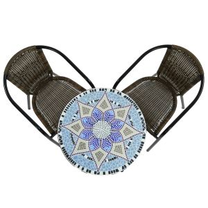 Escada 60cm Bistro Set with 2 San Remo Chairs