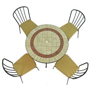 Villena Patio Table with Malaga chairs 