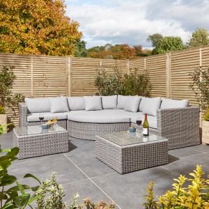 Prestbury Corner Weave Rattan Dining Set