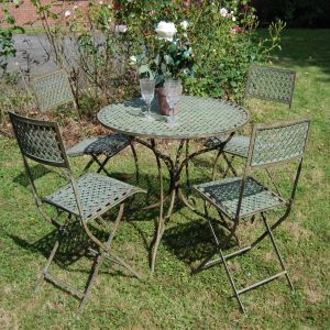 Marlborough Patio Set Antique Blue Rust