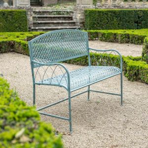 Marlborough Bench Antique Blue Rust (cushion not included)