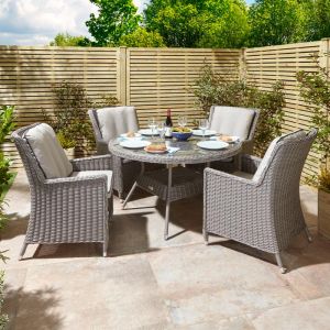 Prestbury 4-Seater Wicker Dining Set