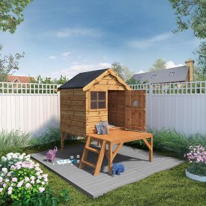 Mercia Snug Tower Wooden Playhouse 4x4