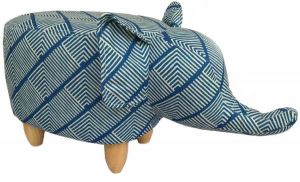 Gardeco Sultan The Diamond Fabric Elephant Footstool