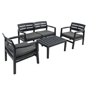 Venice Anthracite Sofa Set