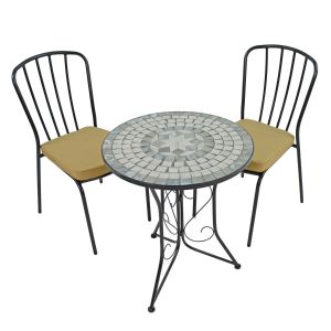 Verde Bistro Table with 2 San Remo Chairs