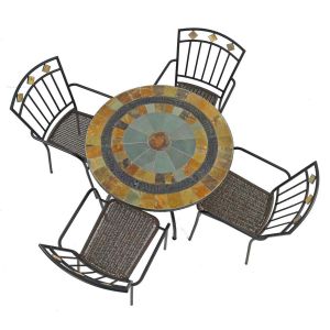 Villena Patio Table with Malaga chairs 