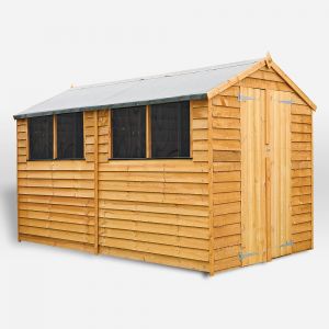 Mercia Overlap Apex Shed Double Door 10x6