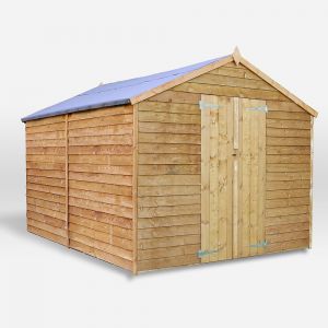 Mercia Overlap Apex Shed Double Door No Windows12x8 