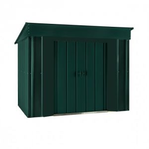 Lotus Low Pent Shed Heritage Green Solid 6x4