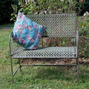 Marlborough Bench Antique Blue Rust (cushion not included)