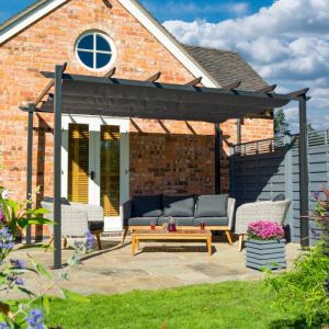 Rowlinson Venetian Grey Canopy 4m x 3m