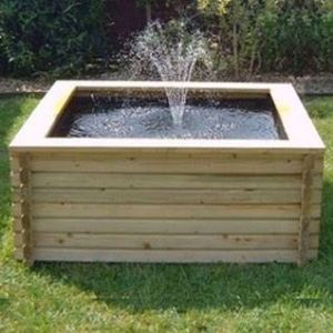 Norlog 120 Gallon Square Pond with Fountain