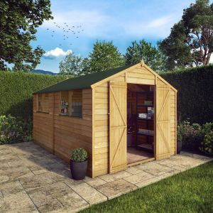 Mercia Overlap Apex Shed 12x8 Double Door