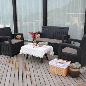 Royalcraft Faro 4 Piece Storage Conversation Set