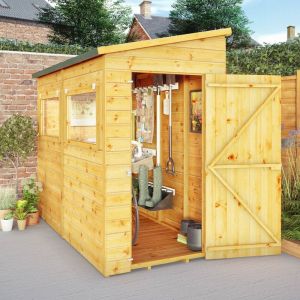 Mercia Premium Shiplap T&G Pent Shed Unit 8x4