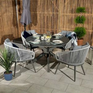 Royalcraft Aspen 4-Seater Dining Set Anthracite Grey