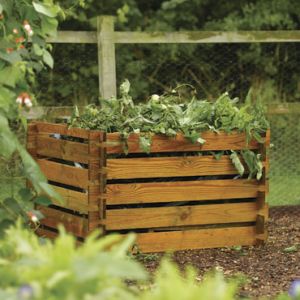 painted Cornflower Dovetailsonline Treated Timber Heavy Duty Garden Composter 