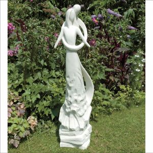 Caring Embrace Statue White