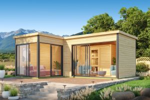 Domeo 11 Log Cabin 44mm 5m x 5.95m