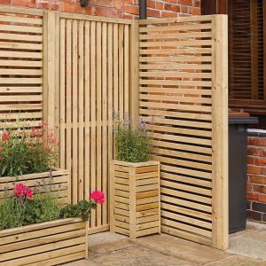 Rowlinson Garden Creations Vertical Slat Screen (4 Pack)