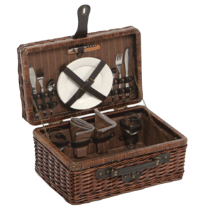 Jack's Luxury Romantic Willow Picnic Hamper - 2 Person