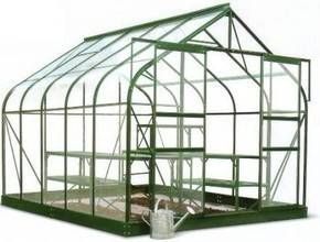 Halls Supreme 12x8 Greenhouse Forest Green