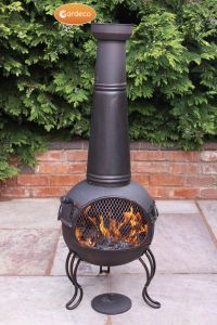 Gardeco Kobie Large Bronze Steel Chiminea 