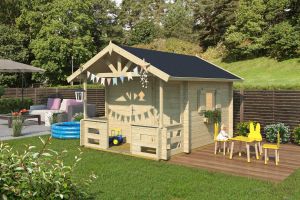 Lekstuga Lido Log Cabin Playhouse 28mm 2.15m x 2.15m