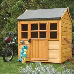 Rowlinson Little Lodge Wooden Playhouse