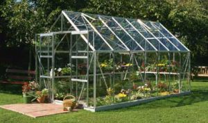 Halls Magnum 14x8 Greenhouse Silver Aluminium