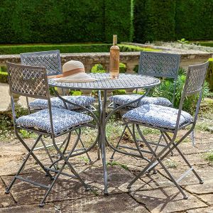 Marlborough Patio Set Black with Silver