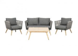 Royalcraft Milan 4-Seater Rattan Lounging Coffee Set