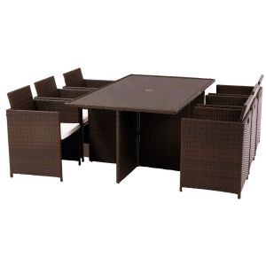 Royalcraft Nevada Brown 6-Seater Cube Set