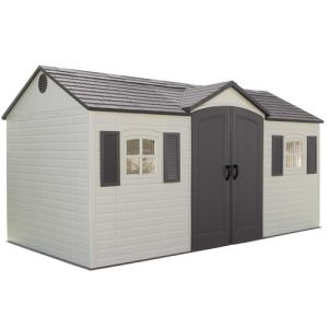 Lifetime Heavy Duty Plastic Shed 15x8 Single Entrance