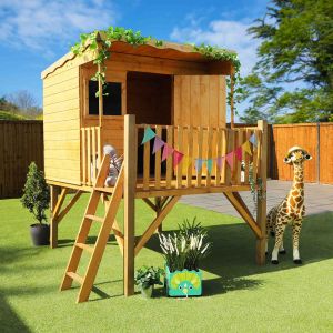 Mercia Pent Style Tower Wooden Playhouse 8x7