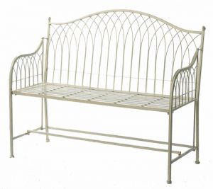 Hampton Cream Folding Garden Bench