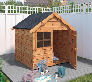 Mercia Snug Apex Wooden Playhouse 4x4