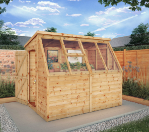 Mercia Premium T&G Potting Shed Wooden Greenhouse 8x6